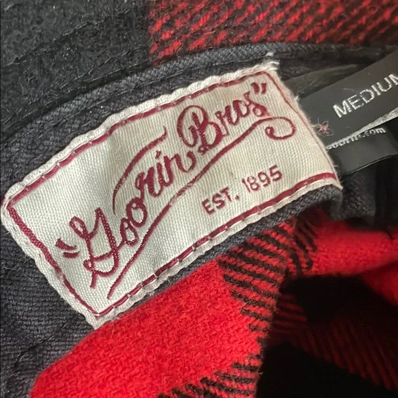 Buffalo David Bitton Red and Black Plaid Bucket Hat